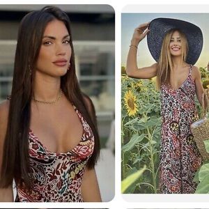 NWT ZARA FLORAL PRINT SPAGHETTI STRAP DRESS